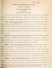 Cover of: National Farm Program data, 1932-1940: South Carolina highlights