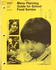 Cover of: Menu planning guide for school food service