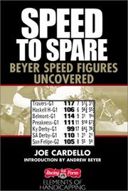 Cover of: Speed to Spare | Joe Cardello
