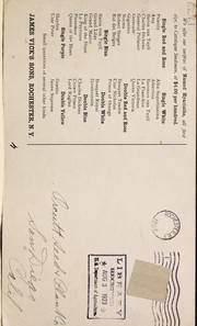 Cover of: [Surplus list] to catalogue seedsmen only by James Vick's Sons (Rochester, N.Y.)