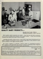 Cover of: Quality dairy products--manufactured under USDA's grading and quality control service