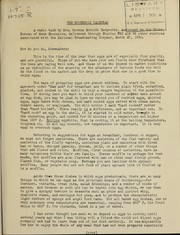 Cover of: [Egg preraration]: a radio talk by Mrs. Rowena Schmidt Carpenter, Bureau of Home Economics, delivered through WRC and 34 other radio stations associated with the National Broadcasting Company, March 27, 1930