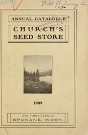 Cover of: Annual catalogue by Church's Seed Store