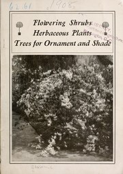 Cover of: Flowering shrubs, herbaceous plants, trees for ornament and shade
