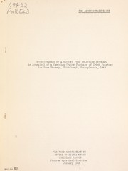 Cover of: Effectiveness of a victory food selection program: an appraisal of a campaign urging purchase of Irish potatoes for home storage, Pittsburgh, Pennsylvania, 1943