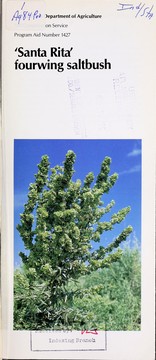 Cover of: 'Santa Rita' fourwing saltbush by 