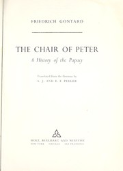 Cover of: The Chair of Peter; a history of the papacy by 