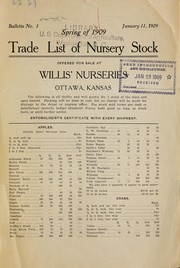 Cover of: Spring of 1909: trade list of nursery stock
