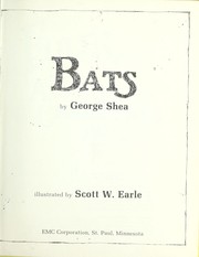 Cover of: Bats by George Shea