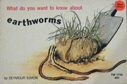 Cover of: What do you want to know about earthworms