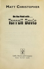 Cover of: On the field with-- Terrell Davis by Matt Christopher