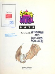 Cover of: Extremely Weird Bats (Extremely Weird) by Sarah Lovett