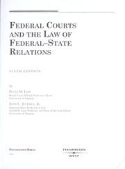 Cover of: Federal courts and the law of federal-state relations