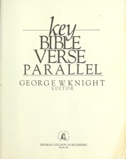 Cover of: Key Bible verse parallel