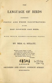 Cover of: The language of birds by Spratt, G. Mrs