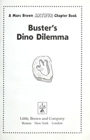 Cover of: Buster's Dino Dilemma (Arthur Chapter Book, Book 7)