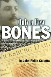 Cover of: Only a few bones | John Philip Colletta