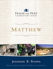 Cover of: Matthew (Teach the Text Commentary Series)