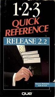 Cover of: 1-2-3 Quick Reference Release 2.2 | 