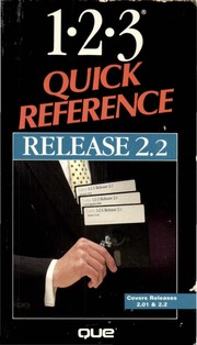 Cover of: 1-2-3 Quick Reference Release 2.2