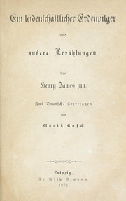 Cover of: Ein leidenschaftlicher Erdenpilger und andere Erz©Þhlungen