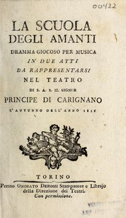 Cover of: La scuola degli amanti by Lorenzo Da Ponte