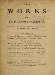 Poems (Poems on Several Occasions / Rape of Lucrece / Venus and Adonis) by William Shakespeare