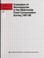 Cover of: Evaluation of nonresponse in the nationwide food consumption survey, 1987-88