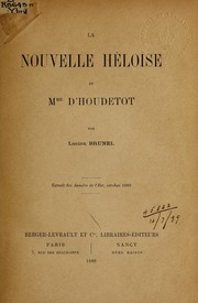 La nouvelle Héloǐse et Mme D'Houdetot by Lucien Brunel