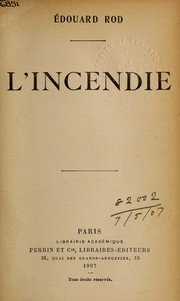 Cover of: L'incendie