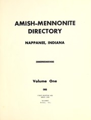 Amish-Mennonite directory, Nappanee, Indiana by Elmer L. Hochstetler