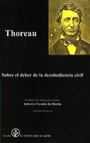 Cover of: Sobre el deber de la desobediencia civil