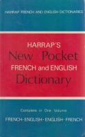 Cover of: Harrap's New Pocket French and English Dictionary: French-English, English-French in One Volume