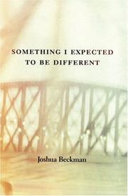 Cover of: Something I Expected to Be Different