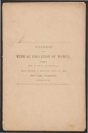 Cover of: Address on the Medical Education of Women