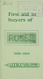 Cover of: First aid to rose buyers: 1910-1911