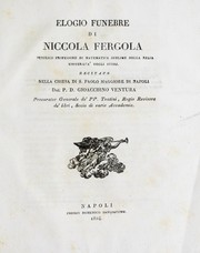 Elogio funebre di Niccola Fergola, pubblico professore di matematica sublime nella Regia università degli studi by Gioacchino Ventura