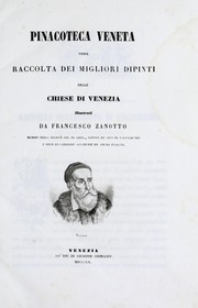 Cover of: Pinacoteca veneta, ossia, Raccolta dei migliori dipinti delle chiese di Venezia
