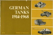 Cover of: German Tanks 1914-68
