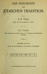 Dor dor ve-dors av by J.H. Weiss