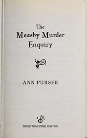 Cover of: The Measby murder enquiry