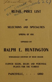Cover of: Retail price list of selections and specialties: spring of 1911