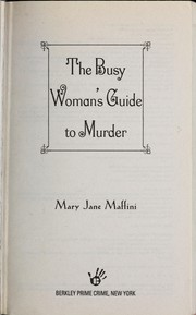 Cover of: The busy woman's guide to murder