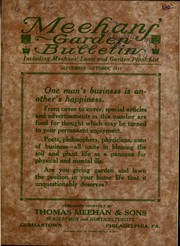 Cover of: Meehans' garden bulletin by Thomas Meehan and Sons