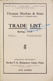 Cover of: Trade list: spring, 1911