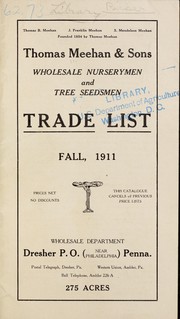 Cover of: Trade list: fall, 1911