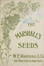 Cover of: 1911 Marshall's seeds
