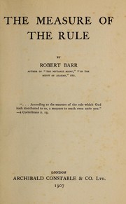 Cover of: The measure of the rule