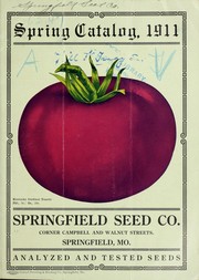 Cover of: Spring catalog, 1911: analyzed and tested seeds