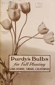 Cover of: Purdy's bulbs for fall planting